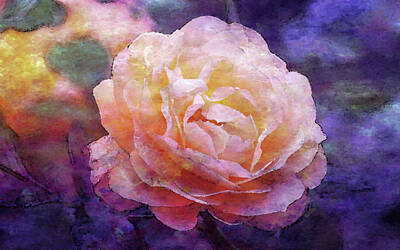 Impressionism Photo Royalty Free Images - Impressionist Blush Rose 0366 IDP_2 Royalty-Free Image by Steven Ward