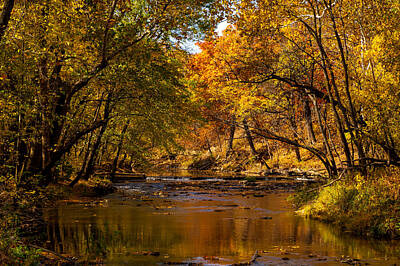 Vintage Diner Cars - Indian Creek in Fall Color by Jeff Phillippi