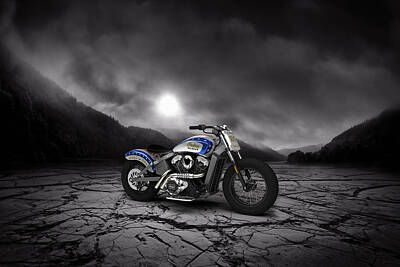 Mountain Digital Art - Indian Scout 2015 Mountains by Aged Pixel