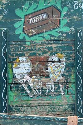 Railroad - Indian Truck Art 7 - Cow and Calf by Kim Bemis