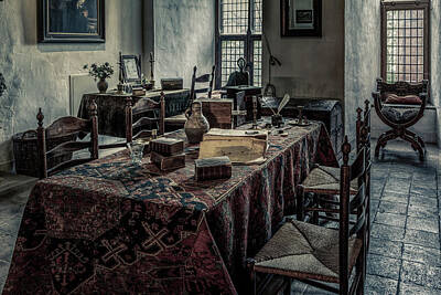 Vintage Performace Cars Royalty Free Images - Interior of a room in a medieval castle Royalty-Free Image by Tim Abeln