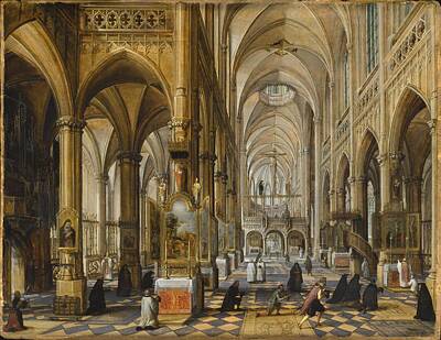 Achieving - Interior of Antwerp Cathedral by Celestial Images