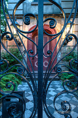 Wine Down Rights Managed Images - Iron Scroll Entrance Royalty-Free Image by Dale Powell