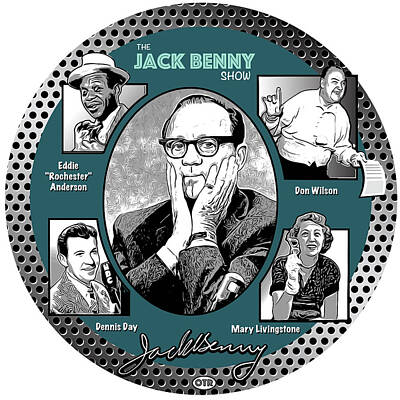 Celebrities Digital Art Royalty Free Images - Jack Benny Show Royalty-Free Image by Greg Joens
