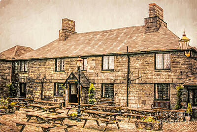 Food And Beverage Mixed Media Rights Managed Images - Jamaica Inn Cornwall Royalty-Free Image by Linsey Williams