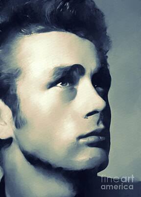 Actors Paintings - James Dean, Hollywood Classics by Esoterica Art Agency