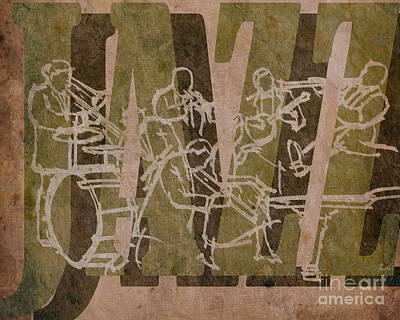 Jazz Royalty Free Images - Jazz 32 Hot Seven Band Royalty-Free Image by Drawspots Illustrations