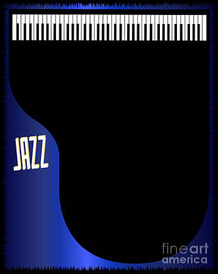 Jazz Royalty Free Images - Jazz Club Piano Poster Background Royalty-Free Image by Bigalbaloo Stock