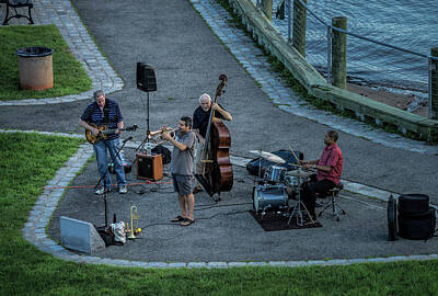 Jazz Royalty-Free and Rights-Managed Images - Jazz on the Hudson by Jeffrey Friedkin