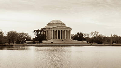 Sports Tees - Jefferson Memorial by Donald Woelz