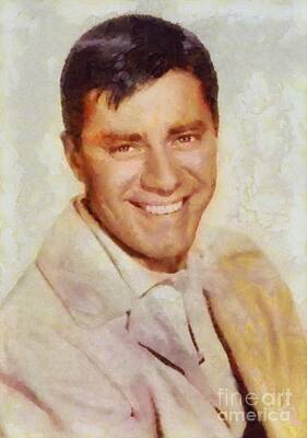 Actors Rights Managed Images - Jerry Lewis, Vintage Hollywood Legend Royalty-Free Image by Esoterica Art Agency