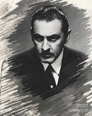 Celebrities Digital Art - John Barrymore, Vintage Actor by Esoterica Art Agency