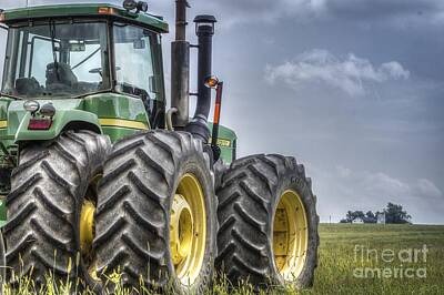 Joann Long Royalty-Free and Rights-Managed Images - John Deere Green by Joann Long