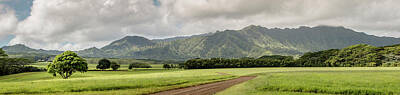 Mother And Child Paintings - Jurassic Kahili Ranch Panorama by Teresa Wilson
