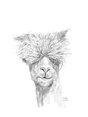 Mammals Drawings - Justin by Kristin Llamas