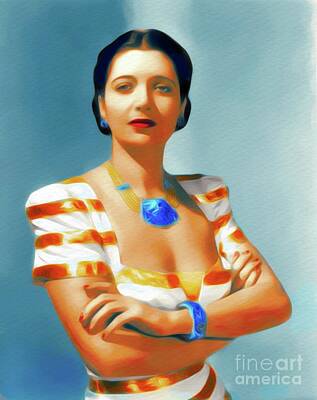 Train Paintings - Kay Francis, Hollywood Legend by Esoterica Art Agency
