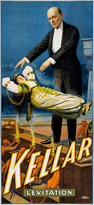 Stellar Interstellar - Kellar Levitation - Magic Promotional Poster - 1900 by War Is Hell Store