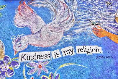 Outerspace Patenets Royalty Free Images - Kindness Is My Religion Royalty-Free Image by Lanita Williams