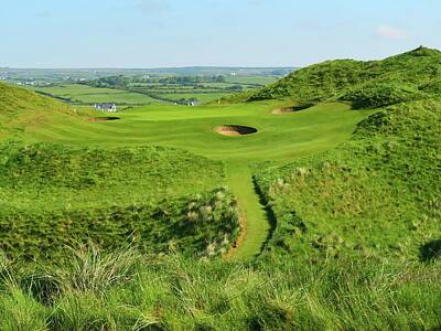 Windmills Rights Managed Images - Lahinch Golf Club - Hole #8 Royalty-Free Image by Scott Carda