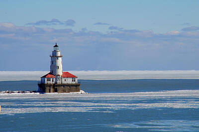 Classic Golf Royalty Free Images - Lake Michigan Lighthouse Royalty-Free Image by Klint Arnold
