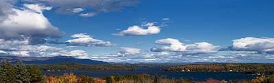 Mountain Royalty-Free and Rights-Managed Images - Lake Winnipesaukee New Hampshire in Autumn by Stephanie McDowell