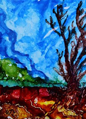Frog Photography - Landscape in Ink by Warren Thompson