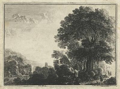 Architecture David Bowman - Landscape with a man and his dog, Gilles Neyts, 1643 - 1679 by Gilles Neyts