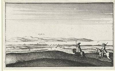 Grimm Fairy Tales - Landscape with view on the Isle of Wight, Wenceslaus Hollar, 1643 by Wenceslaus Hollar