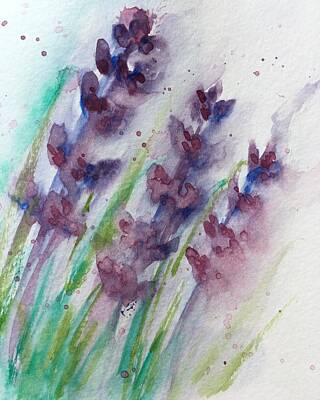Roses Paintings - Lovely Lavender  by Christine Marie Rose