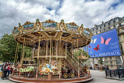 Travel Pics Rights Managed Images - Le Carrousel de Tourny Royalty-Free Image by Georgia Clare
