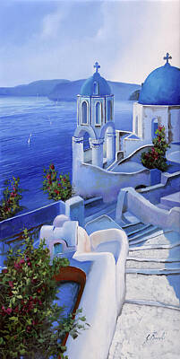 Royalty-Free and Rights-Managed Images - Le Chiese Blu by Guido Borelli