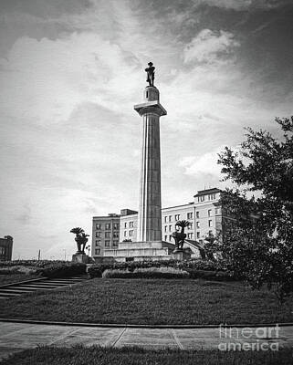 Clouds - Lee Circle New Orleans by Kathleen K Parker