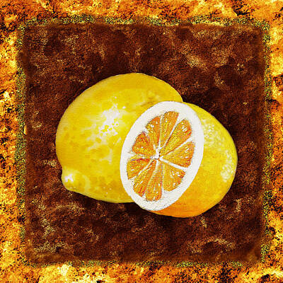 Minimalist Movie Posters 2 Rights Managed Images - Lemons by Irina Sztukowski Royalty-Free Image by Irina Sztukowski