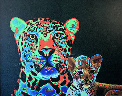 Back To School For Guys - Leopard and Cub by Keith Alway