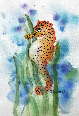 Abstract Graphics Rights Managed Images - Leopard Seahorse Royalty-Free Image by Hilda Vandergriff
