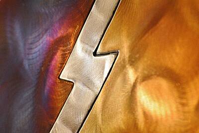 Royalty Free Images - Lightening Bolt Abstract Royalty-Free Image by Linda Brody