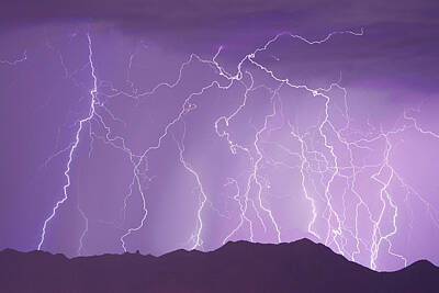 James Bo Insogna Royalty Free Images - Lightning over the Mountains Royalty-Free Image by James BO Insogna
