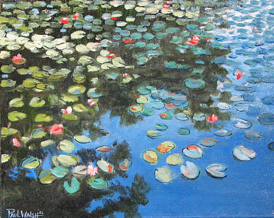 Lilies Paintings - Lilies by Paul Walsh
