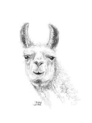 Recently Sold - Mammals Drawings - Linsdey by Kristin Llamas