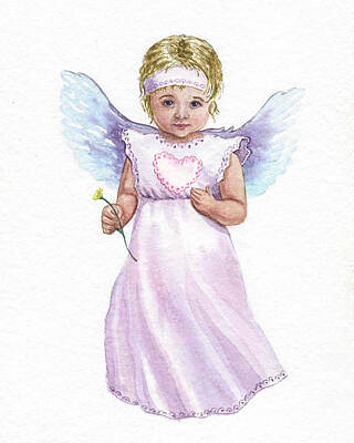 Celebrity Pop Art Potraits Rights Managed Images - Little Angel  Royalty-Free Image by Irina Sztukowski