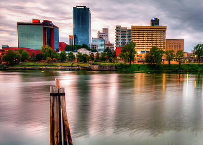 Royalty-Free and Rights-Managed Images - Little Rock Arkansas Skyline on the River by Gregory Ballos