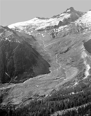 Workout Plan - 104879-Little Tahoma after 1963 Rockfall BW  by Ed  Cooper Photography