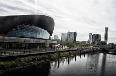 Lilies Royalty-Free and Rights-Managed Images - London Aquatic Centre by Martin Newman