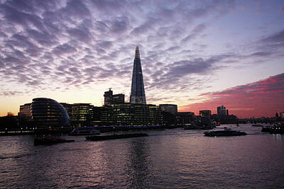 London Skyline Royalty-Free and Rights-Managed Images - London Skyline by Aidan Moran