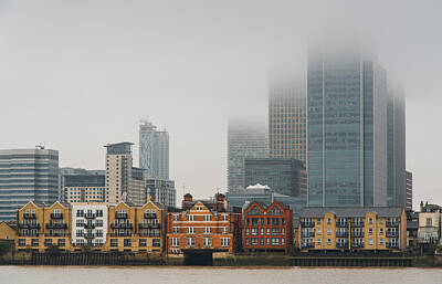 London Skyline Photo Rights Managed Images - London Skyline Canary Wharf business district Royalty-Free Image by Michalakis Ppalis