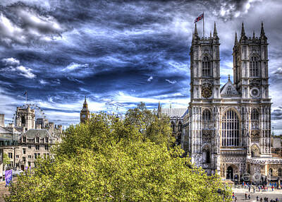 Surrealism Royalty Free Images - London Westminster Abbey Surreal Royalty-Free Image by Andy Myatt