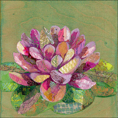 Lilies Paintings - Lotus Series II - 3 by Shadia Derbyshire