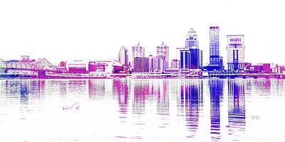 Periodic Table Of Elements - Louisville Skyline by Pamela Williams