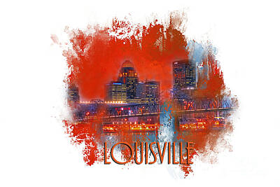 Abstract Skyline Photo Rights Managed Images - Louisville Unpredictable Royalty-Free Image by Darren Fisher