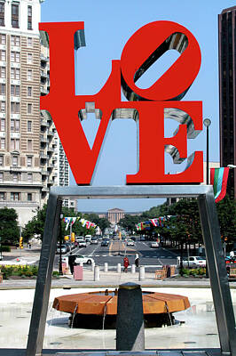 Minimalist Movie Posters 2 - Love sculpture in Philadelphia by Carl Purcell